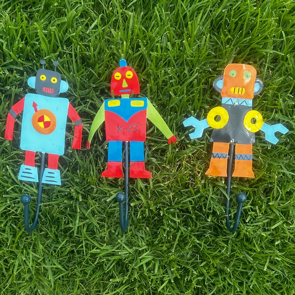Robot wall hooks